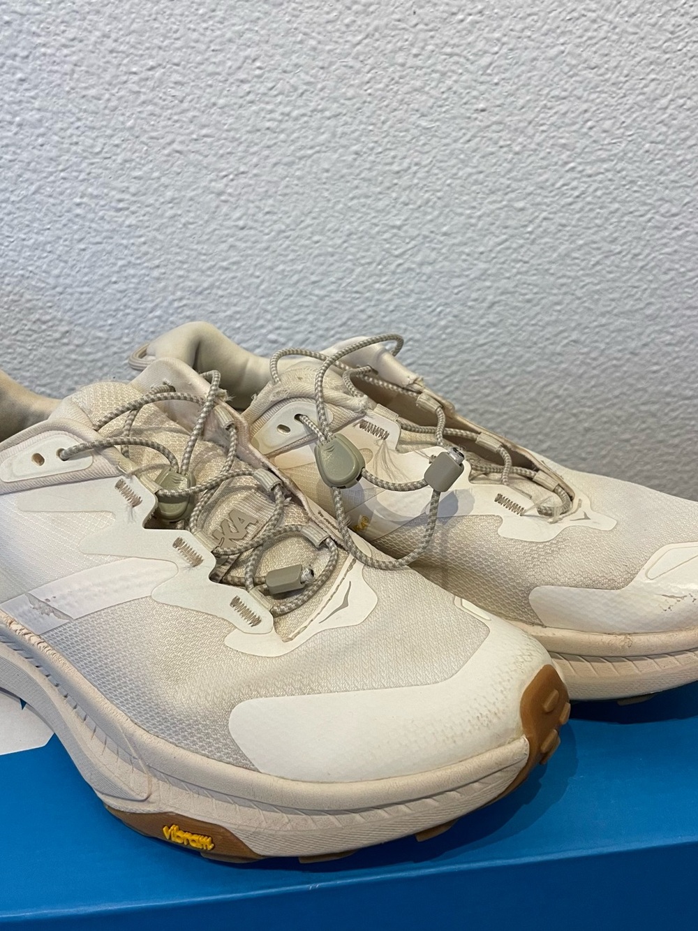 Hoka’s women's Athletic Sneakers in Neutral Sand with Easy-Pull Lacing